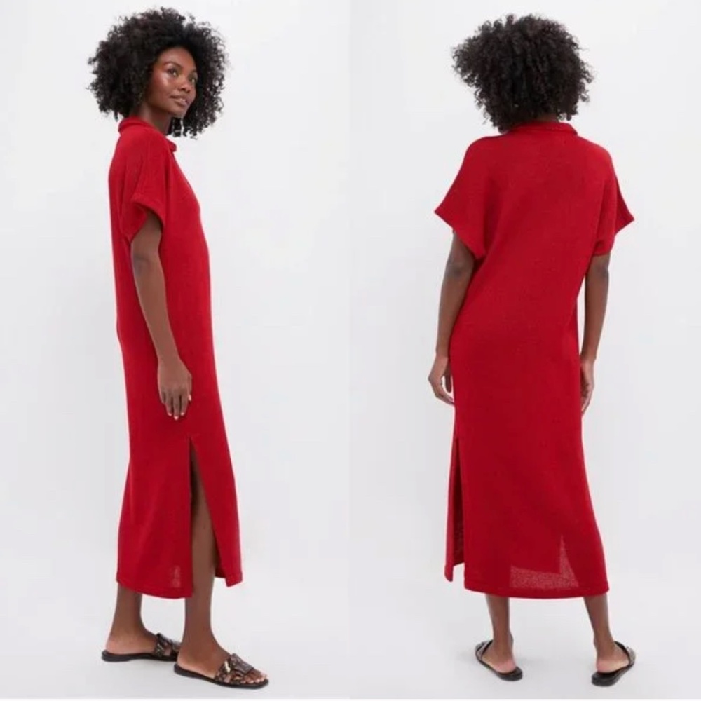 Tuckernuck Pomander Place Red Maren Maxi Dress Size M/L